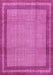 Machine Washable Persian Pink Traditional Rug, wshtr2636pnk