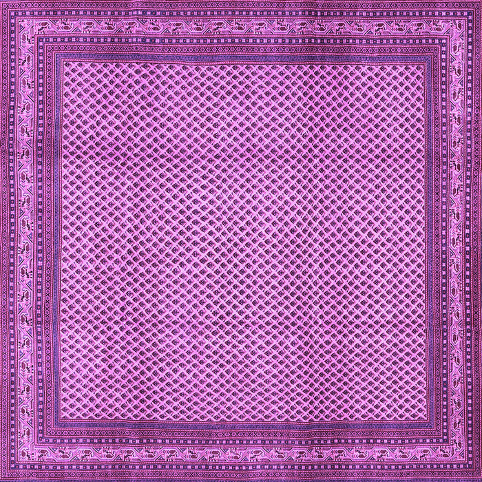 Square Persian Purple Traditional Rug, tr2636pur