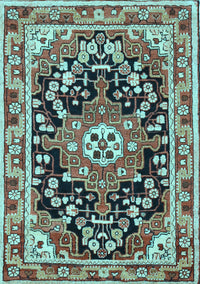 Persian Light Blue Traditional Rug, tr2637lblu