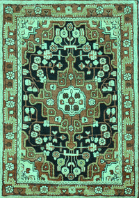 Persian Turquoise Traditional Rug, tr2637turq