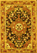 Machine Washable Persian Yellow Traditional Rug, wshtr2637yw