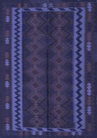 Southwestern Blue Country Rug, tr2638blu