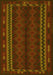 Southwestern Yellow Country Rug, tr2638yw