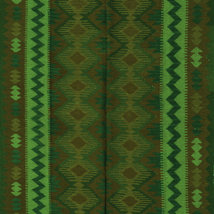 Southwestern Green Country Rug, tr2638grn