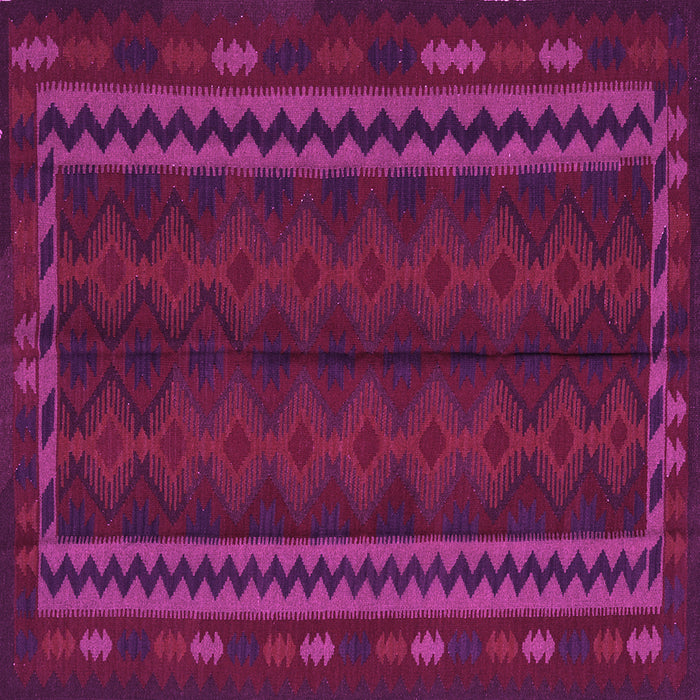 Square Southwestern Pink Country Rug, tr2638pnk