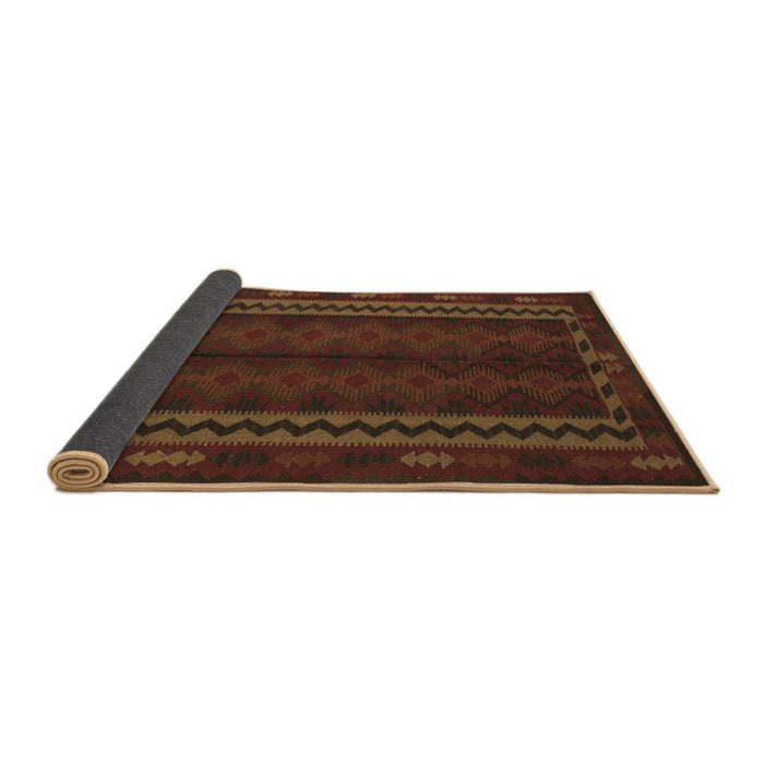 Sideview of Southwestern Brown Country Rug, tr2638brn