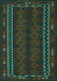 Southwestern Turquoise Country Rug, tr2638turq