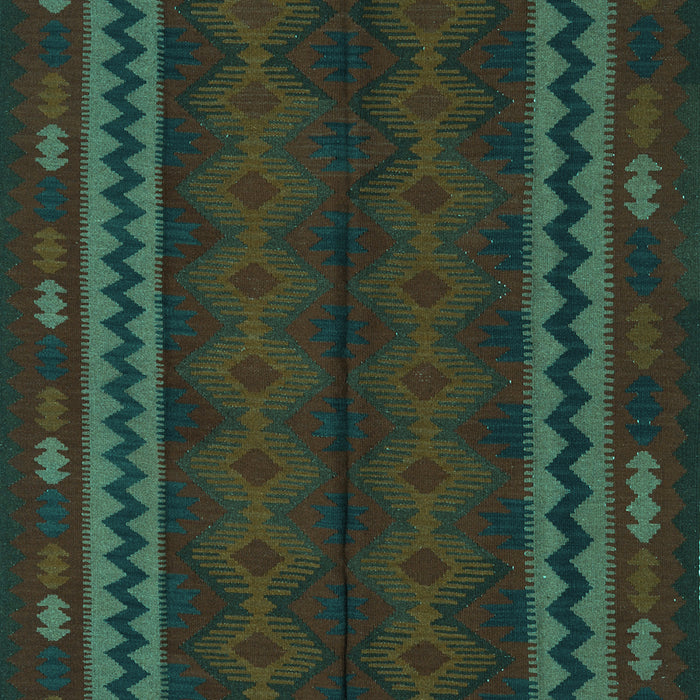 Southwestern Turquoise Country Rug, tr2638turq