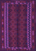 Machine Washable Southwestern Purple Country Area Rugs, wshtr2638pur