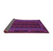 Sideview of Southwestern Purple Country Rug, tr2638pur