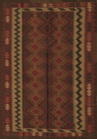 Southwestern Brown Country Rug, tr2638brn