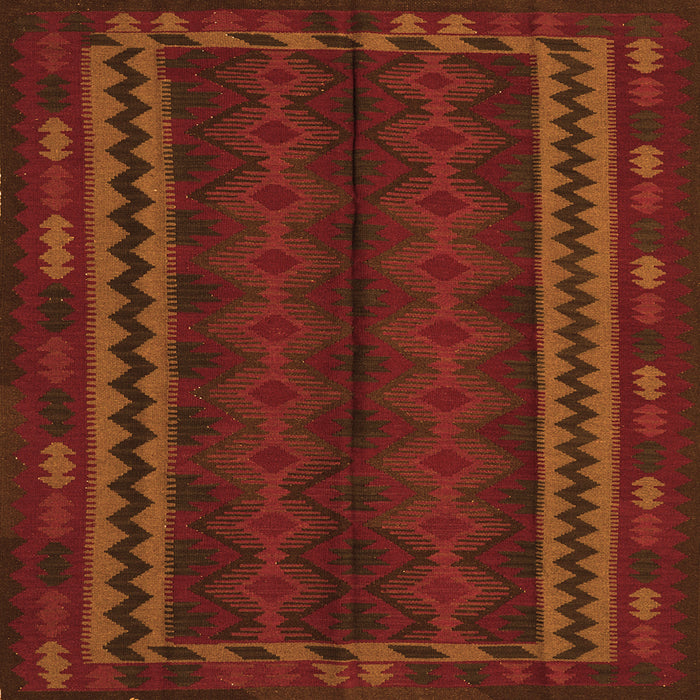 Serging Thickness of Southwestern Orange Country Rug, tr2638org