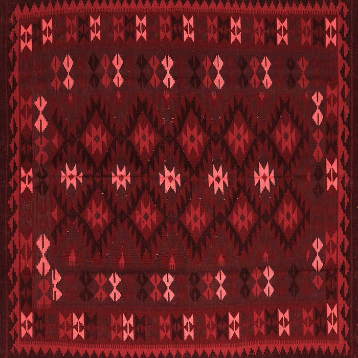 Machine Washable Southwestern Red Country Rug, wshtr2639red