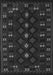 Southwestern Gray Country Rug, tr2639gry