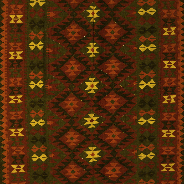 Southwestern Yellow Country Rug, tr2639yw