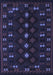 Southwestern Blue Country Rug, tr2639blu