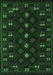 Southwestern Emerald Green Country Rug, tr2639emgrn