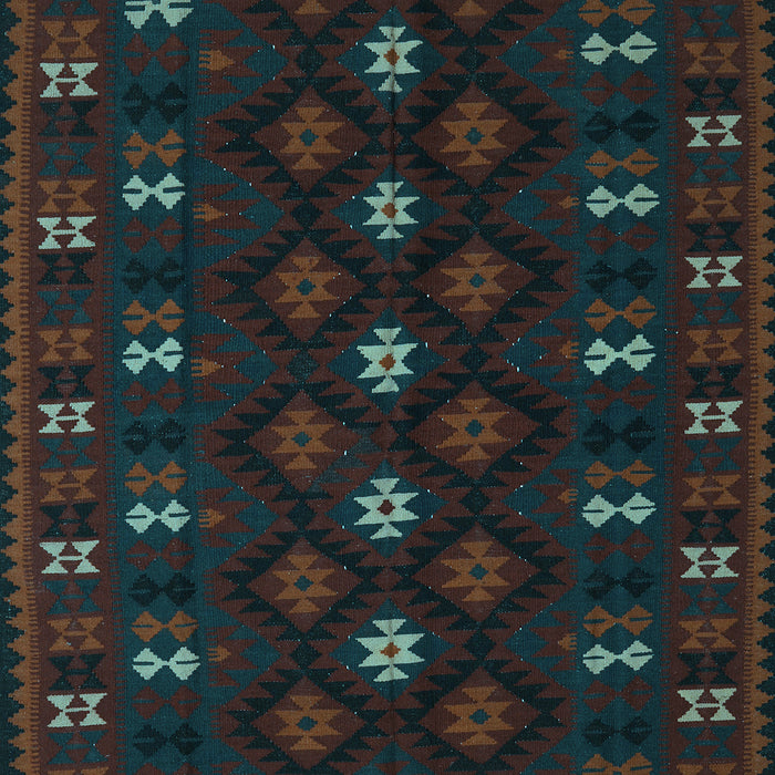 Southwestern Light Blue Country Rug, tr2639lblu