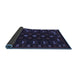 Sideview of Southwestern Blue Country Rug, tr2639blu