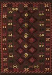 Southwestern Brown Country Rug, tr2639brn