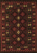 Southwestern Brown Country Rug, tr2639brn