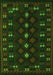 Southwestern Green Country Rug, tr2639grn