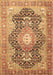 Medallion Brown Traditional Rug, tr263brn