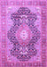 Medallion Purple Traditional Rug, tr263pur