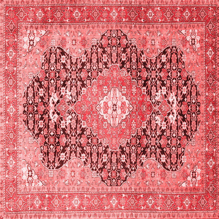 Medallion Red Traditional Rug, tr263red