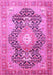 Medallion Pink Traditional Rug, tr263pnk