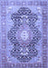 Medallion Blue Traditional Rug, tr263blu