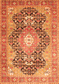 Medallion Orange Traditional Rug, tr263org