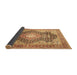 Sideview of Medallion Brown Traditional Rug, tr263brn