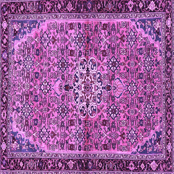 Square Persian Purple Traditional Rug, tr2640pur