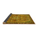 Sideview of Persian Yellow Traditional Rug, tr2640yw