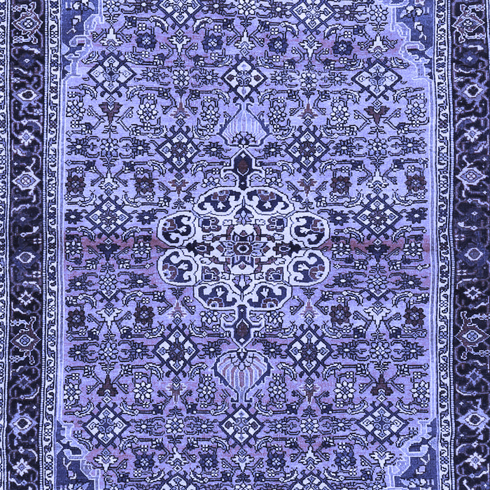 Machine Washable Persian Blue Traditional Rug, wshtr2640blu