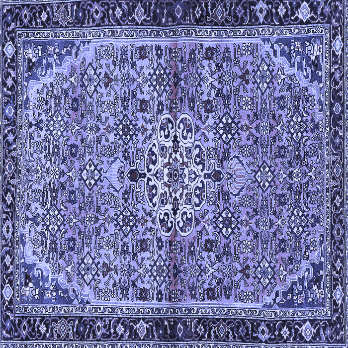 Square Persian Blue Traditional Rug, tr2640blu