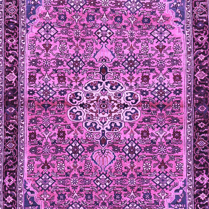 Machine Washable Persian Purple Traditional Area Rugs, wshtr2640pur