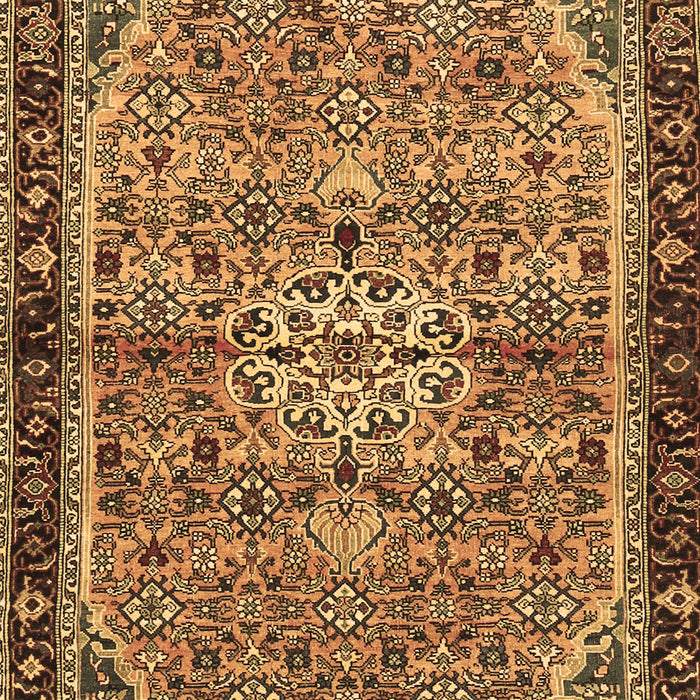 Machine Washable Persian Brown Traditional Rug, wshtr2640brn