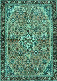 Persian Turquoise Traditional Rug, tr2640turq