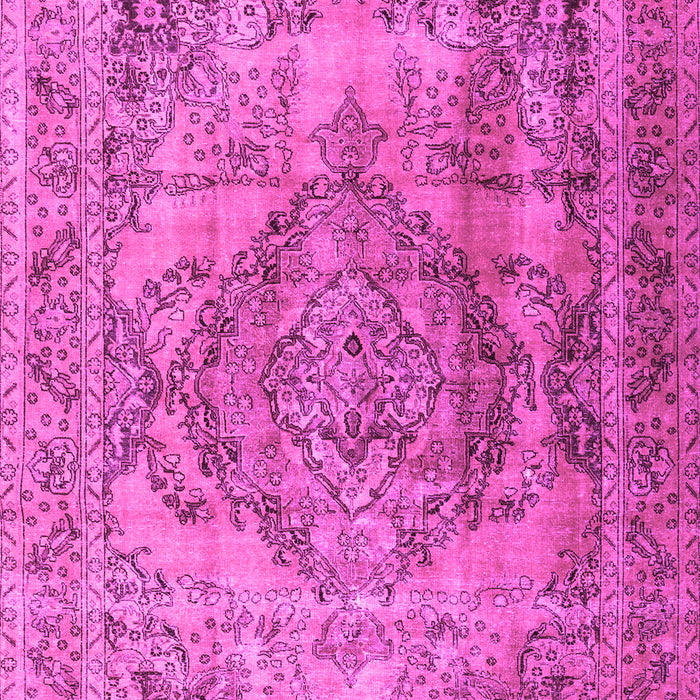 Machine Washable Persian Pink Traditional Rug, wshtr2641pnk
