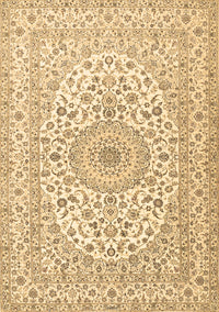 Medallion Brown Traditional Rug, tr2642brn