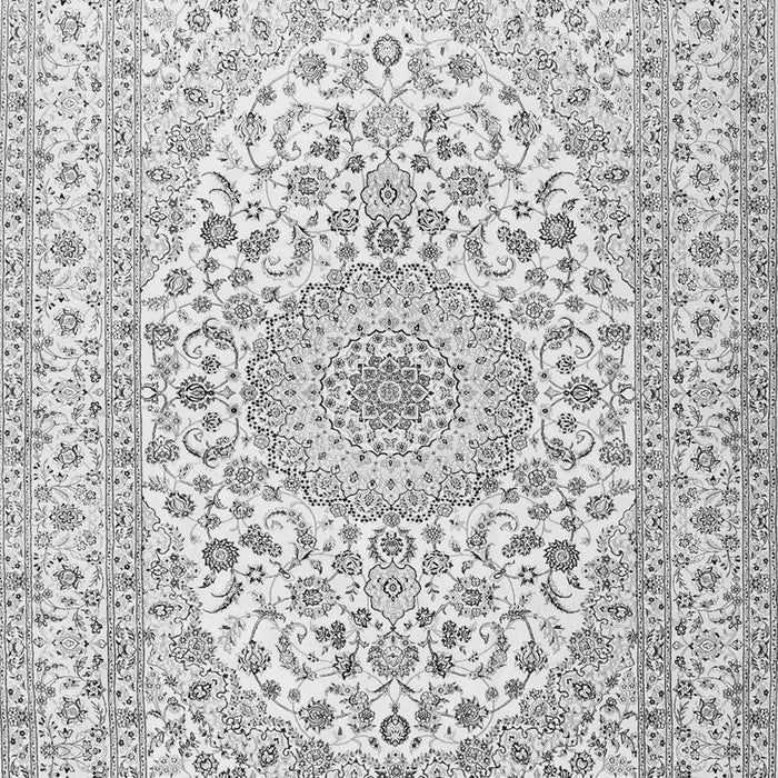 Medallion Gray Traditional Rug, tr2642gry