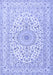 Medallion Blue Traditional Rug, tr2642blu