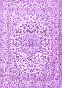 Medallion Purple Traditional Rug, tr2642pur