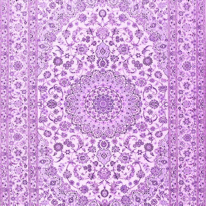 Medallion Purple Traditional Rug, tr2642pur