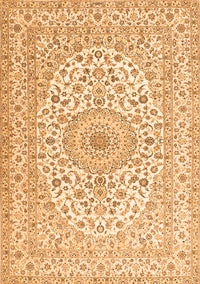 Medallion Orange Traditional Rug, tr2642org