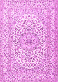 Medallion Pink Traditional Rug, tr2642pnk