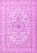 Medallion Pink Traditional Rug, tr2642pnk