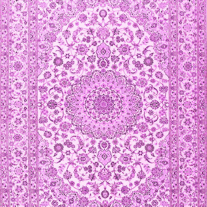 Medallion Pink Traditional Rug, tr2642pnk